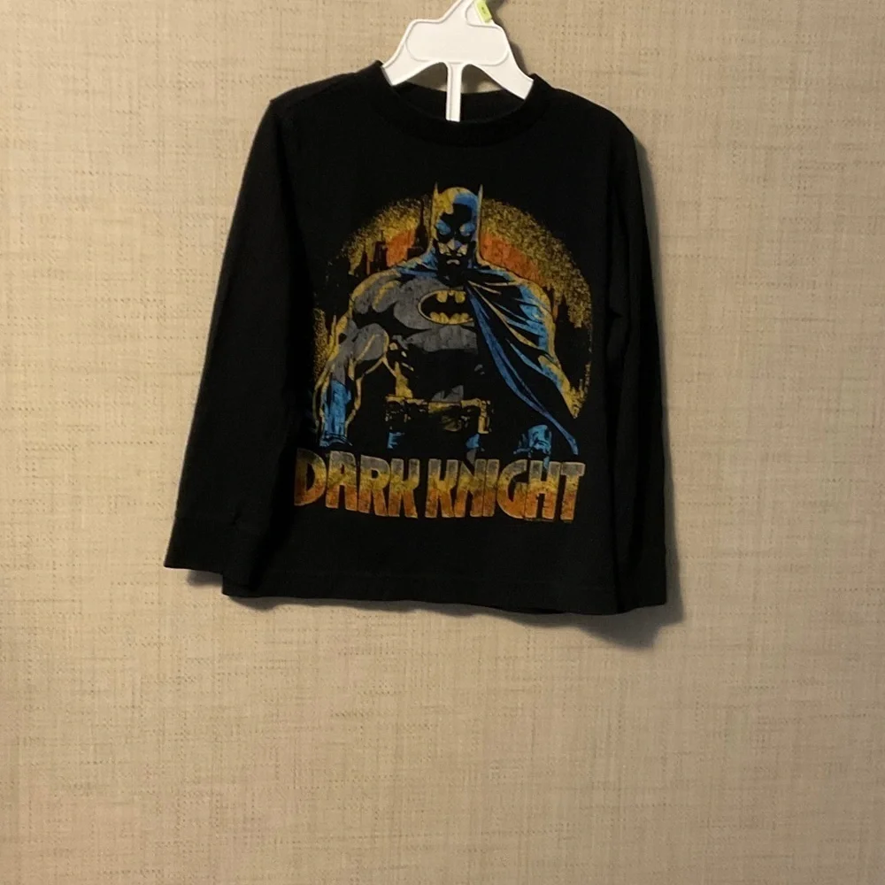 Old Navy Kids Batman Dark Knight Black Long Sleeve Tee